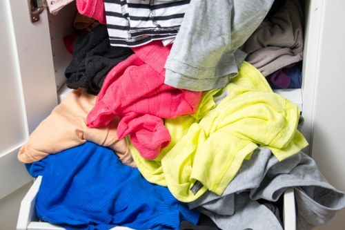 PPE laid out including gloves, hi-vis jackets and masks